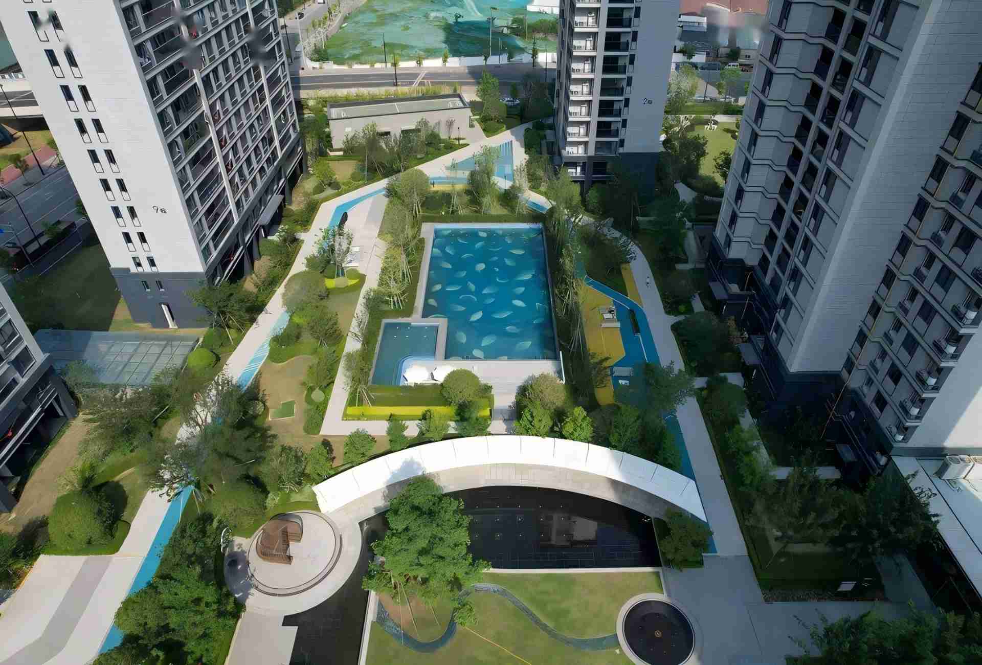 榕江悦府室外泳池